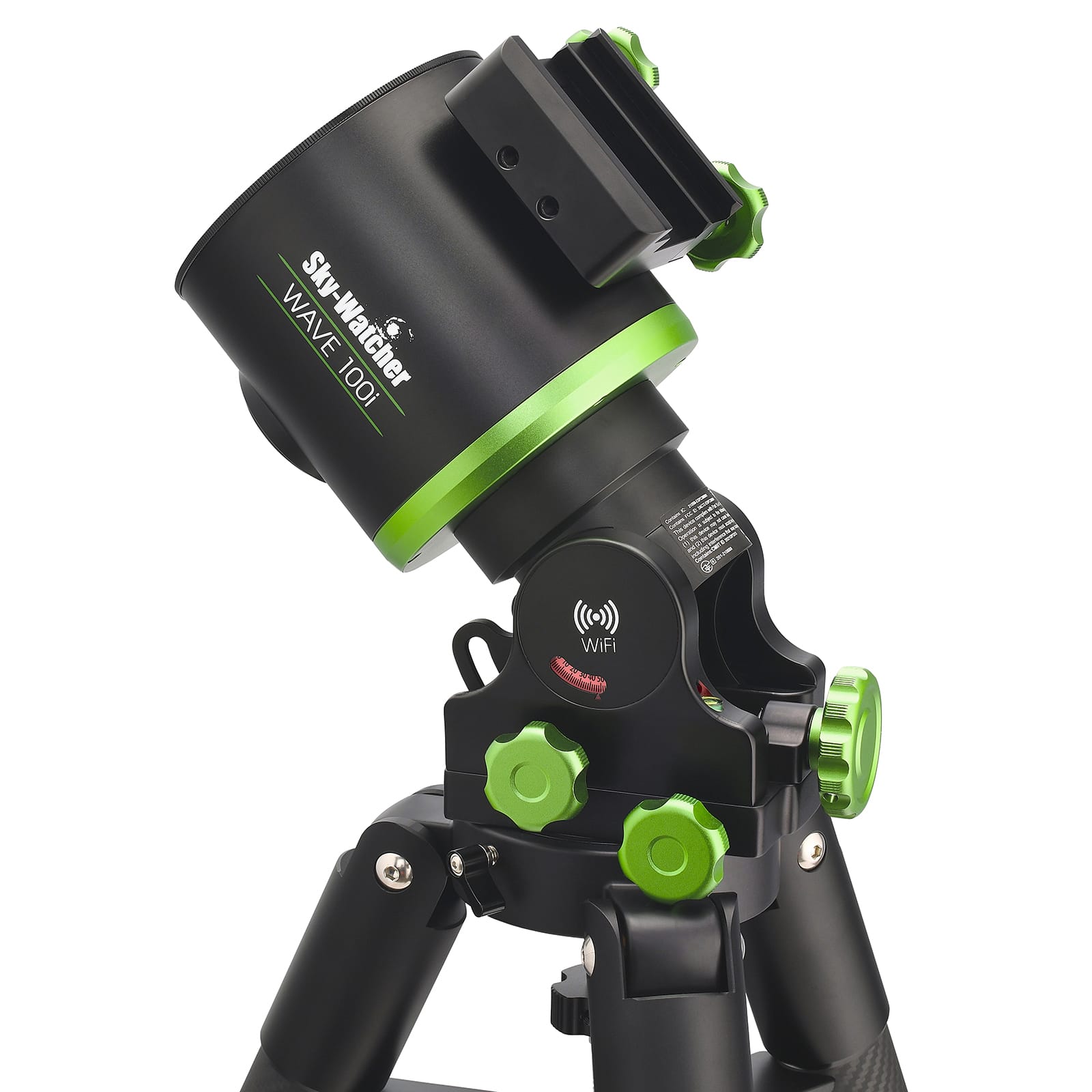 Sky-Watcher Wave 100i Mount head attached to a tripod